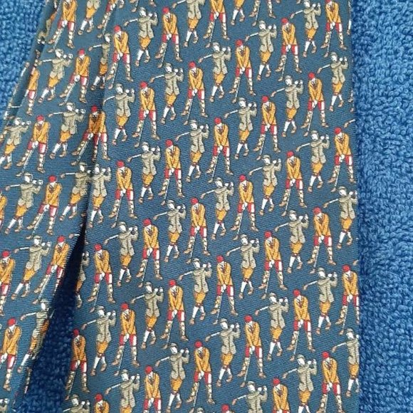 Brooks Brothers Silk Golf Necktie~Made in USA - Picture 3 of 3